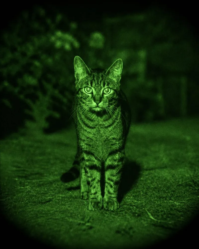 Night Vision effect example: the photo with the effect applied